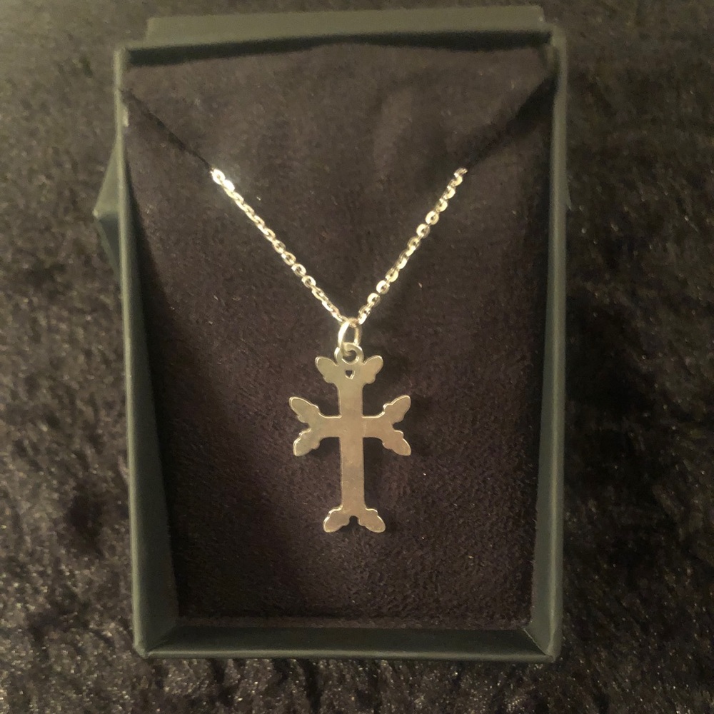 Sterling Silver Armenian Cross Necklace